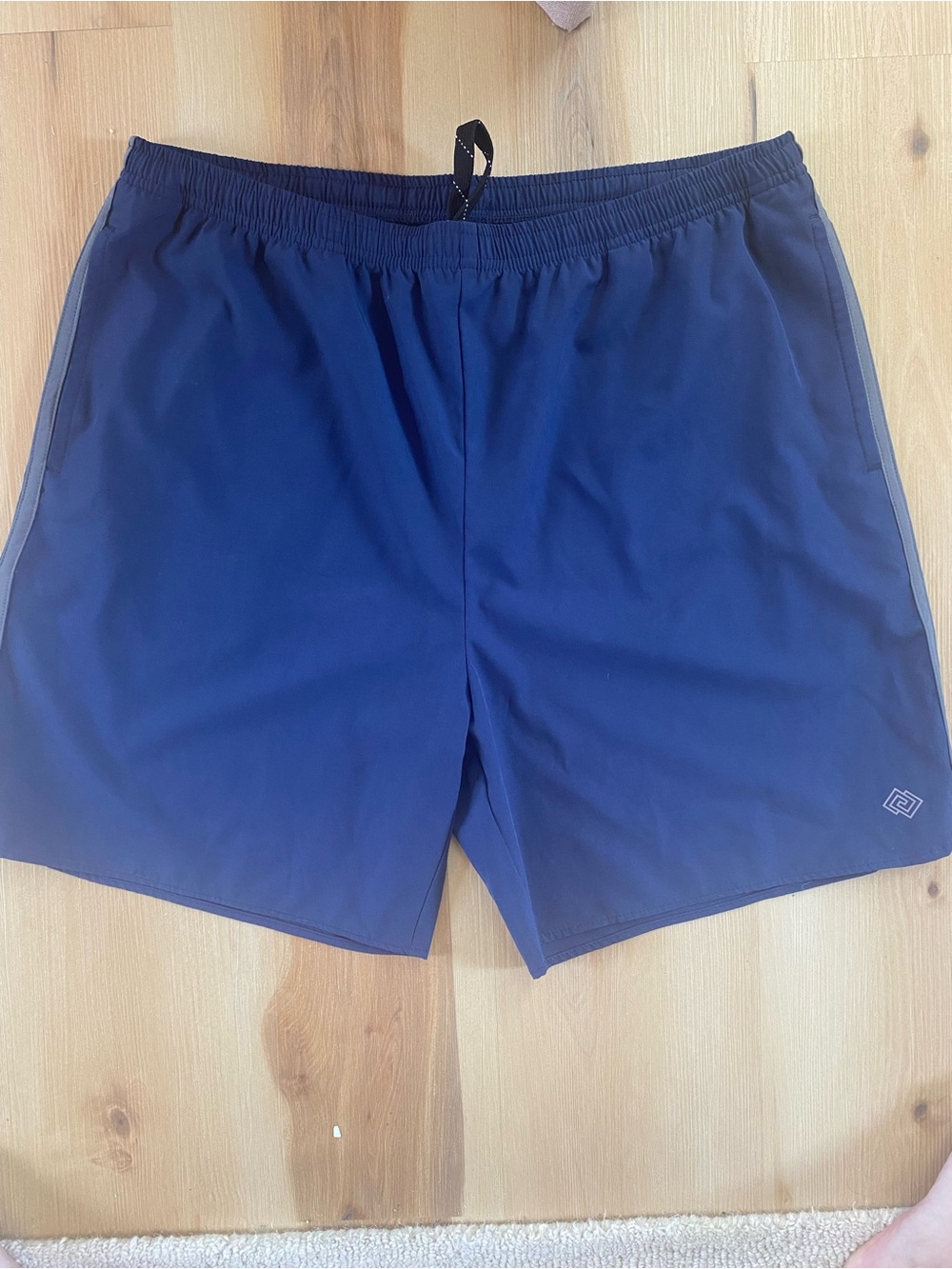 ZELOS Men's Deep Blue Athletic Shorts with Elastic Waist